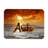 Aruba-zonsondergang Magneet (Horizontaal)