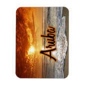 Aruba-zonsondergang Magneet (Verticaal)
