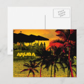 Aruba - zwammen, zonnesteen en oceaan briefkaart (Voorkant / Achterkant)