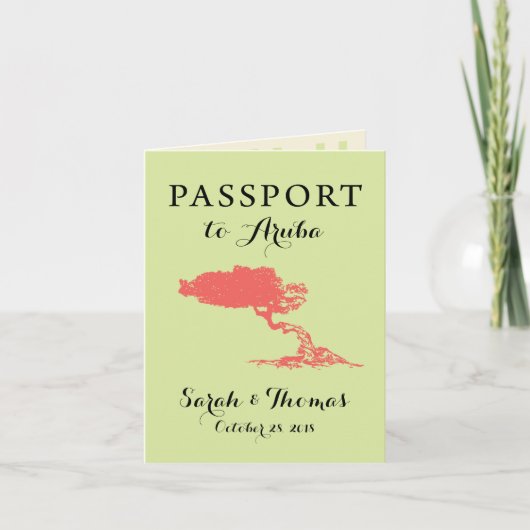 Arubaans Paspoort | Bewaar de Datum (Voorkant)