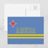 Arubaanse ansichtkaart briefkaart (Voorkant / Achterkant)