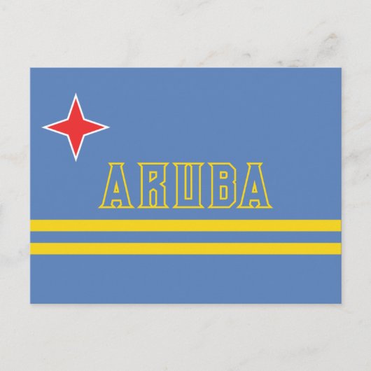Arubaanse ansichtkaart briefkaart (Voorkant)
