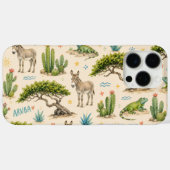 Arubaanse divi boom, ezel, leguaan, cactus Case-Mate iPhone case (Achterkant (horizontaal))