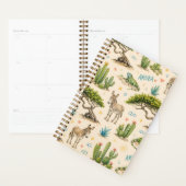 Arubaanse divi boom, ezel, leguaan, cactus planner (Display)