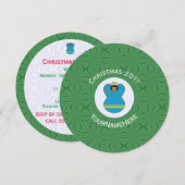 Arubaanse engel kerst vlag gepersonaliseerde tekst kaart (Voorkant / Achterkant)