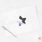 Arubaanse Oceaan Die Breekt Op De Rotsen Ster Sticker (Envelop)