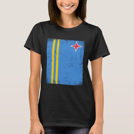 Arubaanse Vlag Aruba T-shirt (Voorkant)