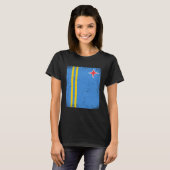 Arubaanse Vlag Aruba T-shirt (Voorkant volledig)