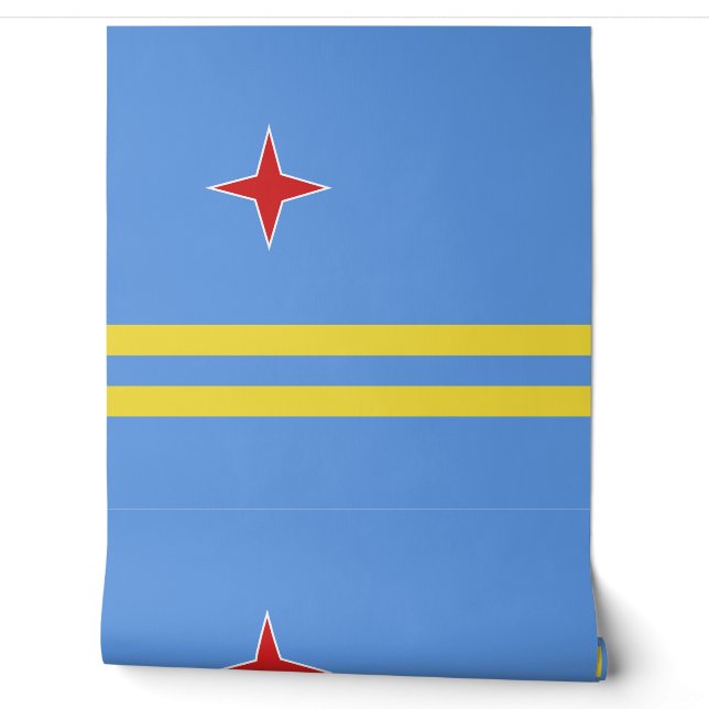 Arubaanse vlag behang (Afrollen)