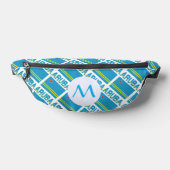 Arubaanse vlag betegeld monogram heuptasje (Liggend)