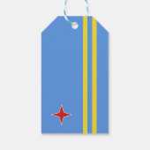 Arubaanse vlag cadeaulabel (Achterkant)
