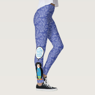 Arubaanse Vlag Feestdag Mevrouw Pinguïn Praten Leggings