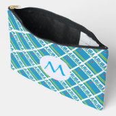 Arubaanse Vlag Getegeld Monogram  Etui (Open)