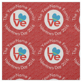 Arubaanse Vlag Hart LIEFDE Rood Gepersonaliseerde  Stof