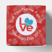 Arubaanse Vlag Hart Rode Liefde Bedankdoosjes (Bovenkant)