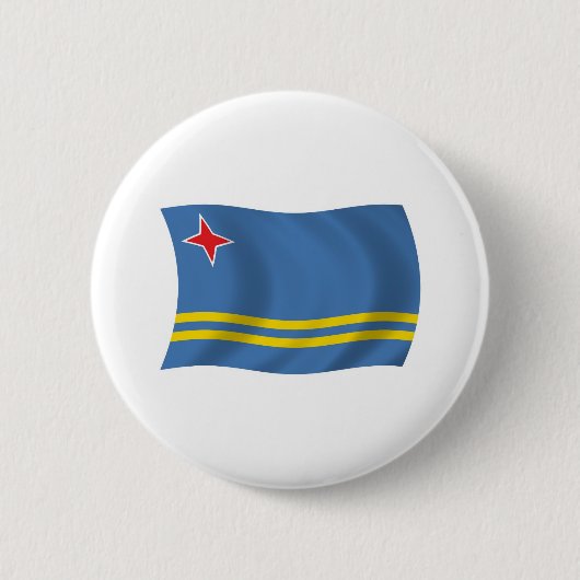 Arubaanse Vlag Knop Ronde Button 5,7 Cm (Voorkant)