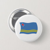 Arubaanse Vlag Knop Ronde Button 5,7 Cm (Voorkant /achterkant)