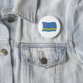 Arubaanse Vlag Knop Ronde Button 5,7 Cm (In situ)