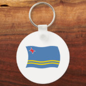 Arubaanse Vlag Sleutelhanger (Voorkant)