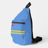Arubaanse vlag sling bag (Rechterhoek)