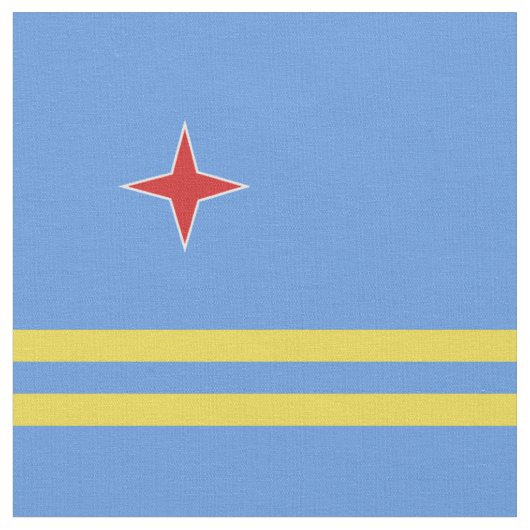 Arubaanse vlag stof (Close Up)