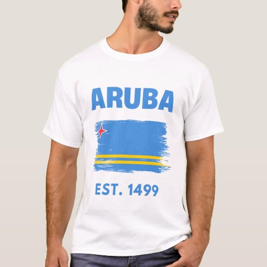 Arubaanse vlag t-shirt (Voorkant)