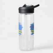 Arubaanse vlag waterfles (Links)