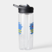 Arubaanse vlag waterfles (Rechts)