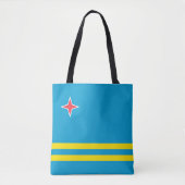 Arubaanse vlag wereld cadeau tote bag (Voorkant)
