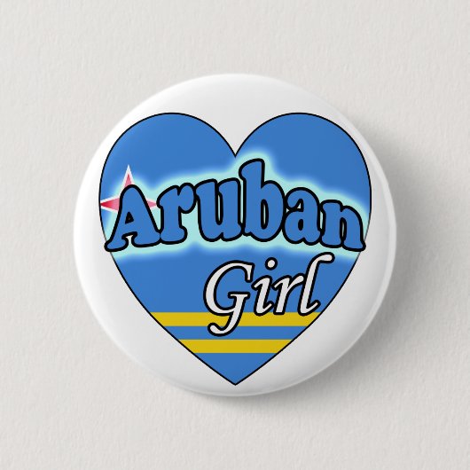 ArubaanseMeisje Ronde Button 5,7 Cm (Voorkant)