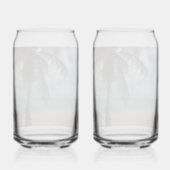 Aruban Beach I Beauful Natuur Scene Blikvorm Glas (Achterkant)