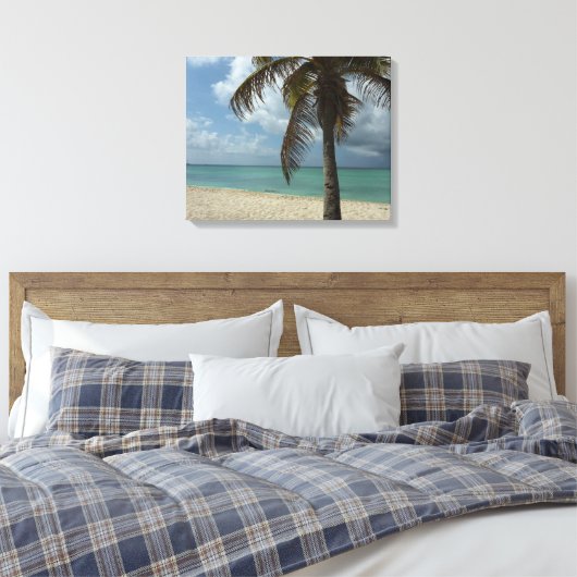 Aruban Beach I Beauful Natuur Scene Canvas Afdruk (Insitu (Slaapkamer))