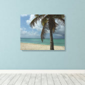 Aruban Beach I Beauful Natuur Scene Canvas Afdruk (Insitu (Houten vloer))