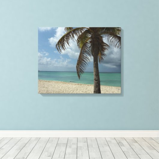 Aruban Beach I Beauful Natuur Scene Canvas Afdruk (Insitu (Houten vloer))
