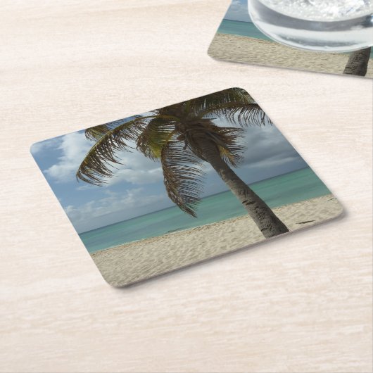 Aruban Beach I Beauful Natuur Scene Kartonnen Onderzetters (Schuin)