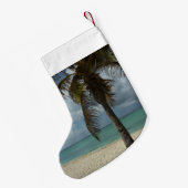 Aruban Beach I Beauful Natuur Scene Kleine Kerstsok (Achterkant (Hangend))