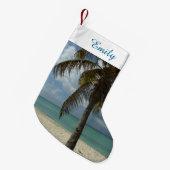 Aruban Beach I Beauful Natuur Scene Kleine Kerstsok (Voorkant (Hangend))