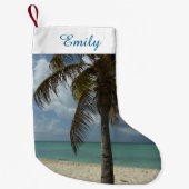 Aruban Beach I Beauful Natuur Scene Kleine Kerstsok (Voorkant)