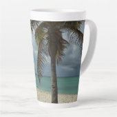 Aruban Beach I Beauful Natuur Scene Latte Mok (Rechterhoek)