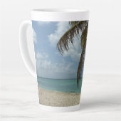 Aruban Beach I Beauful Natuur Scene Latte Mok (Linkerhoek)