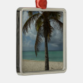 Aruban Beach I Beauful Natuur Scene Metalen Ornament (Rechts)