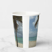 Aruban Beach I Beauful Natuur Scene Papieren Bekers (Links)