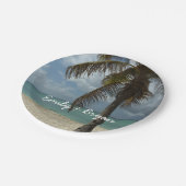 Aruban Beach I Beauful Natuur Scene Papieren Bordje (Gekanteld)