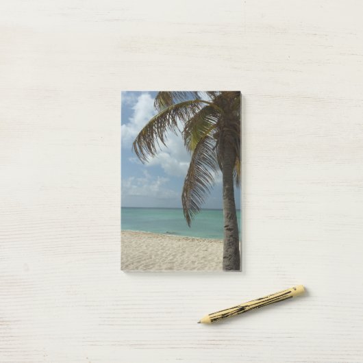 Aruban Beach I Beauful Natuur Scene Post-it® Notes (Op bureau)