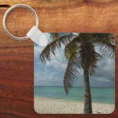 Aruban Beach I Beauful Natuur Scene Sleutelhanger (Voorkant)