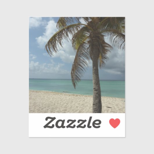 Aruban Beach I Beauful Natuur Scene Sticker (Vel)