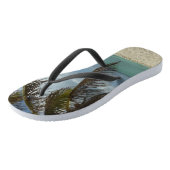 Aruban Beach I Beauful Natuur Scene Teenslippers (Schuin)