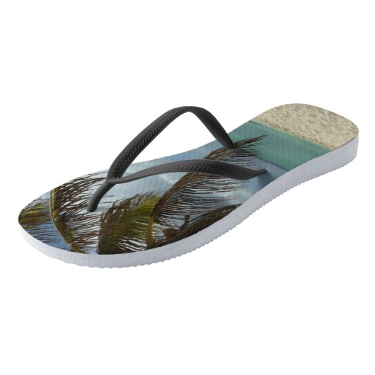 Aruban Beach I Beauful Natuur Scene Teenslippers (Schuin)