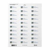 Aruban Beach II Beauful Natuur Scene Etiket (Full Sheet)