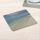 Aruban Beach II Beauful Natuur Scene Kartonnen Onderzetters (Schuin)